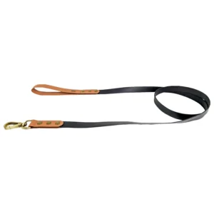 Laisse mince luxe imperméable pour chiens, Noir
